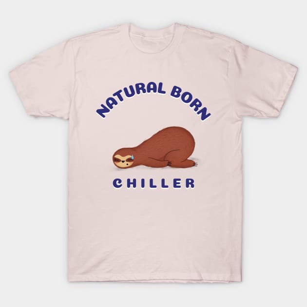 Sleepy Lazy Sloth Chilling T-Shirt by Tip Top Tee's